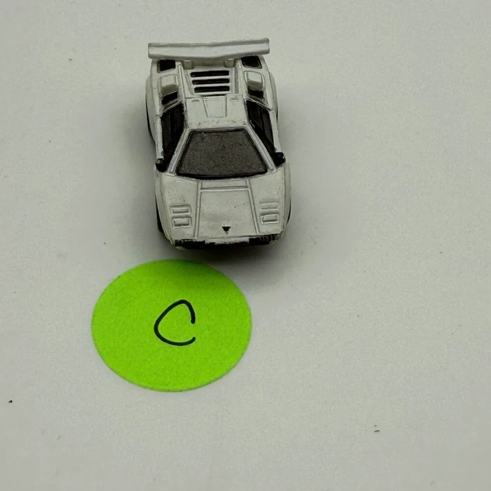Vintage 1980s Micro Machines White Lamborghini Countach Exotic Supercar